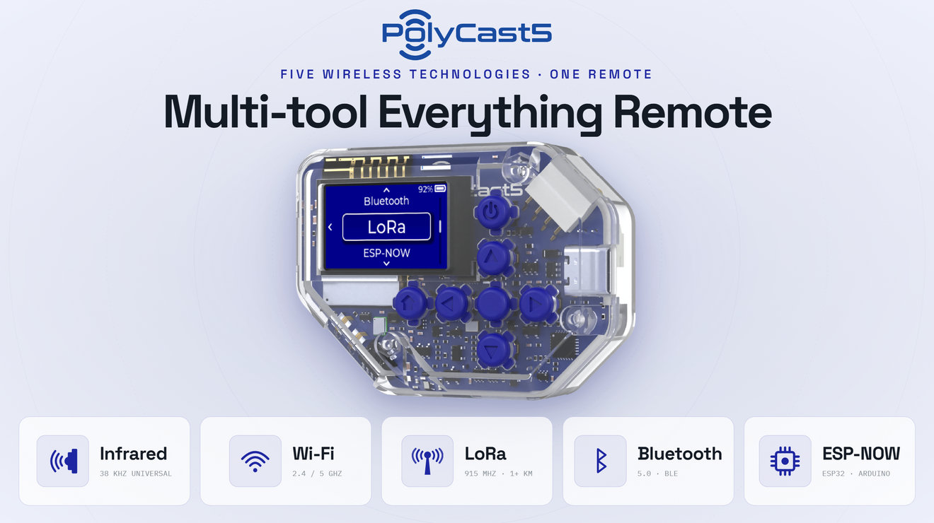 PolyCast5 — Multi-tool Everything Remote