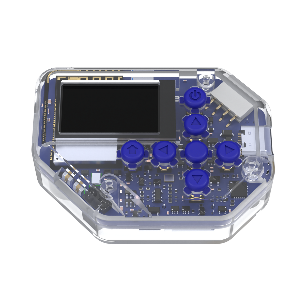 Transparent, bottom view