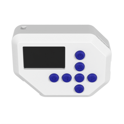 White, top view